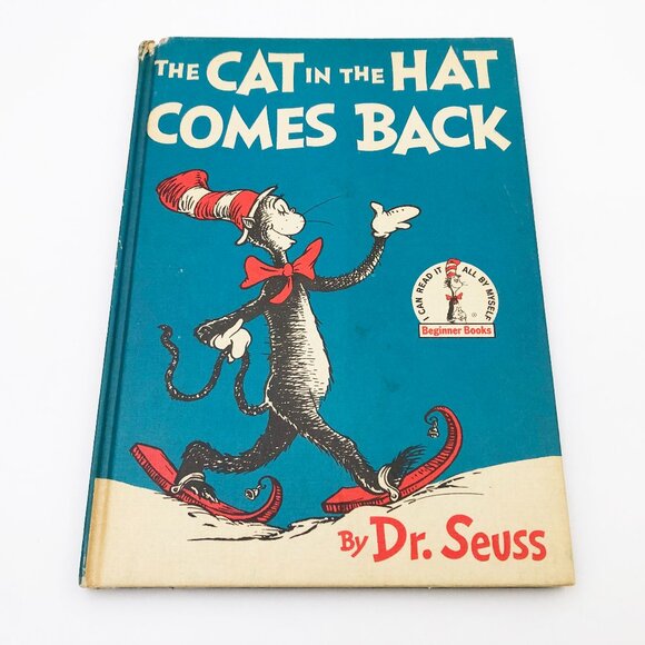 The Cat In The Hat Comes Back Dr Seuss 1958 Book Club 1st Print Edition HC - Picture 1 of 11